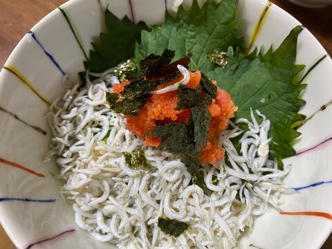 おうちで明太子しらす丼☆